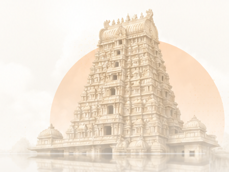 Illustration of a South Indian temple gopuram