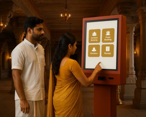 How Temple Kiosk Systems Transform Devotee Experience in Modern Temples
